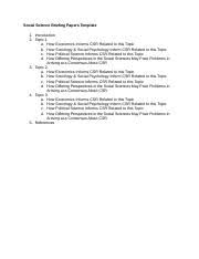 This paper summarises the input and discussions from a workshop which aimed to use the experiences gained from two patchwork text assessment projects undertaken at the university of derby to explore wider issues relating to the use of innovative assessment. Ba 3108 Social Science Briefing Paper Template Docx Social Science Briefing Papers Template 1 Introduction 2 Topic 1 A How Economics Informs Csr Course Hero