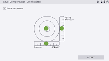 Leveling the total station
