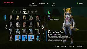 Zelda Breath Of The Wild Stealth Armor Set Bonus Zelda Breath Breath Of The Wild Armor