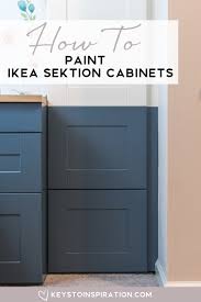 how to paint ikea sektion cabinets {one