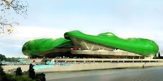 exterior day of timsah arena in bursa turkey home of the bursaspor elonearth com football stadiums stadium soccer stadium