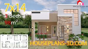 Interior House Design 7x14 With 3 Bedrooms Terrace Roof Full Plans Youtube House Plans Architectural House Plans House Construction Plan