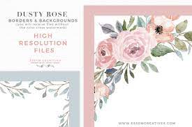 Check spelling or type a new query. Dusty Rose Watercolor Floral Card Borders Backgrounds Png Jpeg Watercolor Flowers Floral Watercolor Watercolor Rose