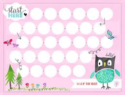 Kids Reward Chart Owl Behavior Chart Potty Training