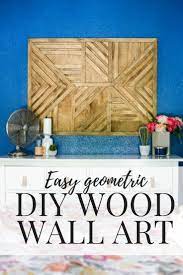 How To Create A Large Scale Geometric Diy Wood Wall Art Piece For Your Home It S So Easy That Even Wood Wall Art Diy Diy Large Wall Art Geometric Wall Art Diy