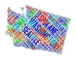 Maybe you would like to learn more about one of these? Amazon Com Washington State Map Word Art Colorful Wa Usa Cities Wall Decor Print 8 5 X 11 Handmade