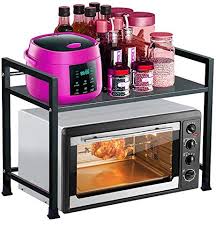 Maybe you would like to learn more about one of these? Plantex Premium High Grade Microwave Storage Stand Oven Stand Kitchen Storage Shelf Rack Black 59 X 36 X 46cms Metal Amazon In Home Kitchen