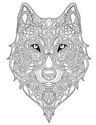 Wolves are beautiful and powerful creatures, the perfect subject for adults to color. Coloring Rocks Fox Coloring Page Wolf Colors Animal Coloring Pages