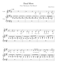 Save 15% on all halloween sheet music! Dead Mom Sheet Music For Piano Vocals Solo Musescore Com