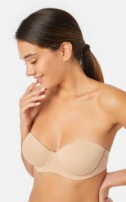 Γυναικείο Σουτιέν Strapless με Μπανέλα Minerva Lingerie Nude B/C Cups