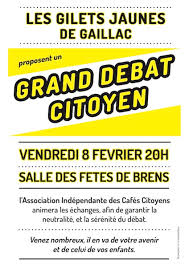 La figure des gilets jaunes, jérôme rodrigues, était jugé ce mardi après avoir traité des policiers de bande de nazis. Debat Citoyen A L Initiative Des Gilets Jaunes De Gaillac A Brens Tarn