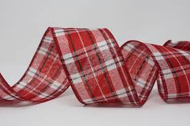 Black And White Plaid Ribbon Wired Red Black Plaid Wired Ribbon By The Roll Or Yard 2 5 Red Black White Plaid Metallic Gold Accent Christmas Wreath Supply Choose Your Length Red Black Plaid Wired Ribbon Wreath Supplies