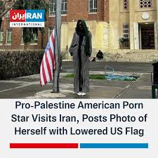 Iran International English na platformě X: „Pro-Palestine American porn  star Whitney Wright has visited Tehran and published several veiled photos  of herself in Iran including a photo where she stands next to