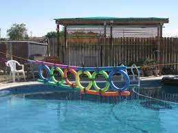 Swimming Pool Games For Kids Are A Great Way To Spend The Hours At The Pool This Summer These Games Also Cool Swimming Pools Swimming Pool Games Backyard Pool
