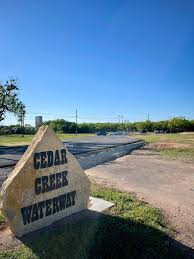 Official Grand Opening of the Cedar Creek Walkway is this Saturday at 9:00  am! New paved parking lot at the entrance