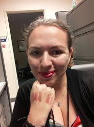 Shedding my skin after going out in public for an extended period of time.