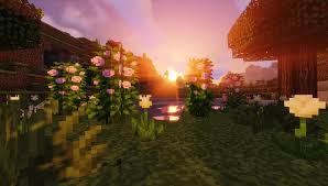 How to grow flowers in minecraft. Wallpaper Minecraft Nether Landscape Building Lava Bridge Nature Plants Flowers Colorful Leaves Colorful Green Pink Yellow Water House Mountains Trees Forest Dog Wolf Mill Blue Clear Sky Hell Roses Rose Bushes