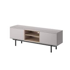 Tv stand jackson and others chests & sideboards to discover at pib, the specialist in vintage furniture, lighting and decorating style. Bmf Inox Tv Stand 150cm Wide Light Grey Jackson Hickory Oak Wood Effect Black Legs Shelves Banburymodernfurniture Co Uk