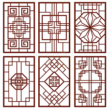 This stylish design is a true work of art, that will protect your windows and also improve its aesthetics by several notches if there are. Traditional Korean Door And Window Ornament Chinese Wall Design Japan Frames Vector Set Stock Vector Illustration Of Banner Classic 85122828