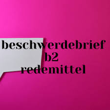 Der te t ist ei auszug aus …. Beschwerdebrief B2 Beispiel Pdf Und Muster Telc