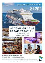 Foodies with delight in over 35 restaurant and bar concepts capturing the flavours of asia and the world. Dream Cruise To Nowhere Corporate Travel Management