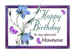 Mamaw Birthday Bluebells And Butterflies Card Ad Affiliate Birthday Mamaw Bluebells Card Butterfly Cards Friend Birthday Blue Bell Flowers