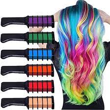 Make a paste out of vitamin c tablets. Runlong Hair Chalk Comb 6 Colors Temporary Hair Color Dye For Teen Girls Cosplay Halloween Ball