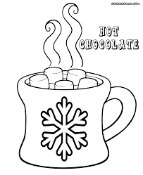 100% free winter coloring pages. Cup Of Hot Chocolate Coloring Pages Hot Chocolate Drawing Hot Chocolate Mug Coloring Pages