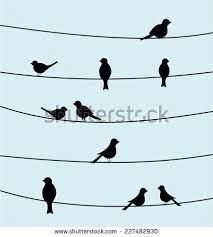 Silhouette Birds On A Wire Painting Bird On A Wire Stock Illustrations Cartoons Bird Silhouette Image Illustration Art Images