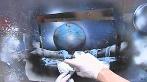 Spray Paint Art Tutorial Waterfalls Youtube