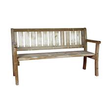 banc de jardin 3 places en bois traite autoclave panama