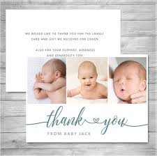 Birth Announcement Baby Boy Announcement Thank You Card Photograph Photo Personalised 3 Photo Baby Thank You Cards New Baby Products Baby Boy Announcement