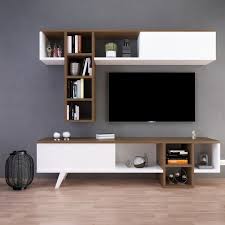 Tv Unitesi Romeo Beyaz Ceviz Modatte Tv Unitesi Ev Ic Tasarimi Ev Icin