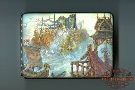 детский рисунок к сказке иван крестьянский сын и чудо юдо Skazka O Care Saltane Russian Folk Folk Lunch Box