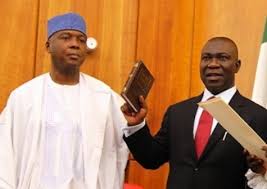 Ike ekweremadu, former deputy senate president, has said his decision to contest again for the position at the formation of the 9th senate is to protest against the invasion of the national assembly. Saraki Ekweremadu Arrive Court For Trial Over Forgery Of Senate Rules Insidebusiness Business News In Nigeria