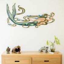 Large mermaid wall decor large mermaid wall decor shining design. Large 36 60 High Mermaid Wall Accents You Ll Love In 2021 Wayfair