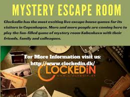 Clockedin Has The Most Exciting Mystery Escape Room Games And Escape Game Kobenhavn For Its Visitors In Copen Escape Room Game Mystery Escape Room Mystery Room