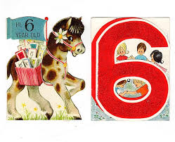 6th Birthday Wishes For 6 Year Old Boy Vintage 6th Birthday Cards Lot Of 2 Six Year Old Glittered Kids Cards Pony Hallmark Card Used In 2020 Old Birthday Cards Vintage Greeting Cards Birthday Cards