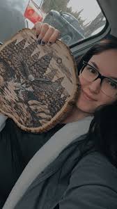 Newest woodburning. This was a custom commission for a christmas present  for a gals son. I've never attempted to do water before so this was a new  experience! I'm so happy with