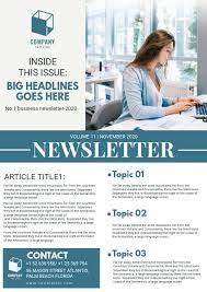 Like all our email templates, the design is responsive and supports most email clients on the market. Business Newsletter Magazine Template Newsletter Templates Magazine Template Newsletter Design Templates