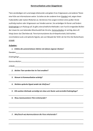 Text 3 Kommunikation Unter Saugetieren Unterrichtsmaterial Im Fach Biologie In 2020 Biologie Kommunikation Okologie