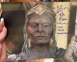 Beckett certified signed 8x10 photo Dan Kamin Creepshow Chief Wood'n Head  Bas