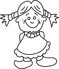 Cool Kid Girl Smiling Kids Coloring Page Coloring Pages For Kids Coloring For Kids Coloring Pages