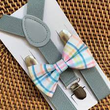 Easter Plaid Bow Tie Pastel Bow Tie Pastel Plaid Bow Tie Etsy