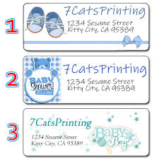 When it's time to pamper the parents and baby, let guests know all the specifics with the best baby shower invitation wording for every kind of occasion. Boy Baby Shower Invitations Return Address Labels 7 Cats Printing
