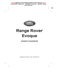 Do you remember the tanner family from the hit abc show full house? Range Rover Evoque Specifications Manualzz