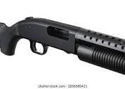 Pump-action 12 Gauge Shotgun Isolated On Stock Photo 2028626570 ...