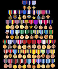 U S Military Medals Chart War Metals Ribbons Military