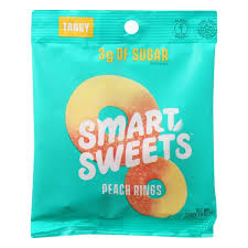 Enjoy this guilt free snack with your family. Smartsweets Peach Rings 1 8 Oz Bags Box Of 12 Candy With Low Sugar 3g Low Calorie 80 Free Of Sugar Alcohols No Artificial Sweeteners Sweetened With Stevia Walmart Com Walmart Com