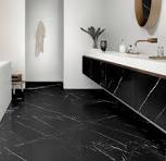 Glänzender marmor schwarz melange